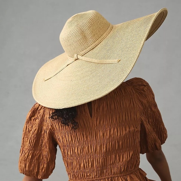 Anthropologie Tan Wide-Brim Hat main image 2